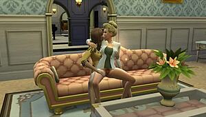 judith ward enjoys sexy woman in 3d hentai game