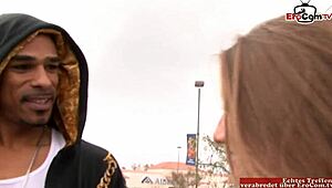 hey girl, loving how you handle that big black cock with your skinny blonde body and small natural tits.