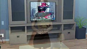 مشاكل القلب الجزء 13: ميلف بصدر كبير تستمني بجنون في لعبة جنسية!