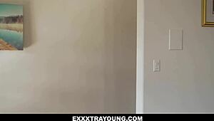 Sexy blonde cupid Lexi Lore hits Dan with her love arrow for hard fucking.