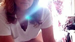 Mature Milf Applies Lotion To Her Nude, Sexy Skin