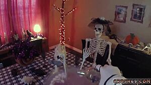 Crazy Bosss Swalloween Fun With Teen 18+ Taboo Sex!