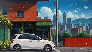 Girlfriend exposes ass in hentai game