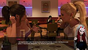 Kate 19 in college coed game with gay babe