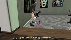 Second Life Ep 11 - Space Roller with Old and Young Blowjob