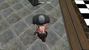 Second Life Ep 11 - Space Roller with Old and Young Blowjob