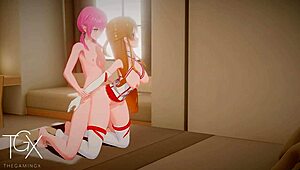 asuna in futanari sex anime hentai