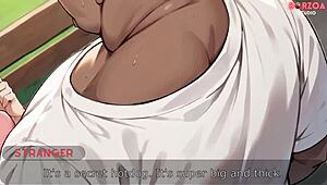 blonde innocent girl in park accepts my naughty offer