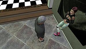 Second Life Ep 11 - Space Roller with Old and Young Blowjob