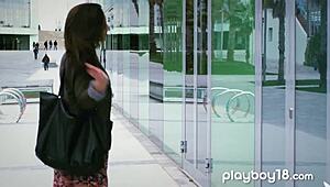 Glamorous lesbians turn first date into sensual sex