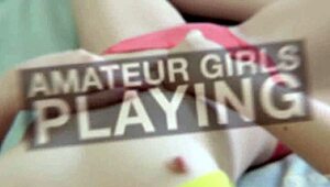 Busty Emily engages in solo masturbation by humping a pillow