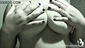 Trailer Lays Lopes Plays with Vibrator, Showing Big Breasts