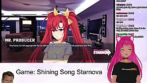 vtuber lewdneko plays shining song starnova aki route part 2 😘
