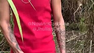 Orgy with four well-endowed young guys