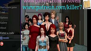 Beautiful anime babes get naughty in family fun
