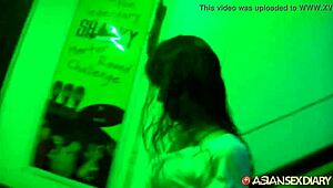 asiansexdiary - skinny asian rides aggressive cowgirl style hard