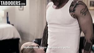 Heyy, stepmom Aaliyah Love shows me real sucking skills with Derrick Pierce! 😘