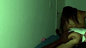 Slut Waits to Ride Big Black Cock Until Dawn