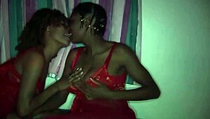 Intense African Threesome Orgy