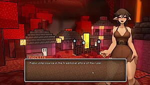 Hornycraft Hentai Parody: Intense Public Creampie in Crowd