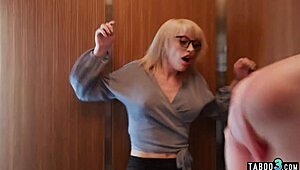 Unbelievable! Redhead babe gets pounded by trannies Izzy Wilde and Kasey Kei in an elevator!