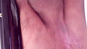 Hot close-up anal sex with big dildos and lactating milk.