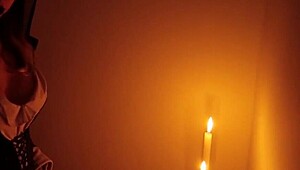 Witch Sucks Twin’s Cock for Halloween Night Facial Fun