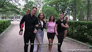 Girlfriends Vika Volkova And Diana Dali In Teen Gangbang.