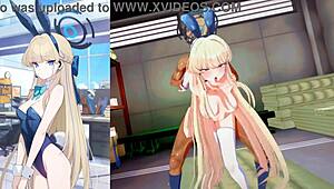 Watch Toki from Blue Archive in this hentai doggystyle motion.