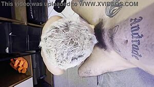 Muscular hunk gets rough anal sex with a Grindr hook up
