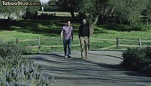 Hairy stud says, join us in this foot fetish threesome with twinks.