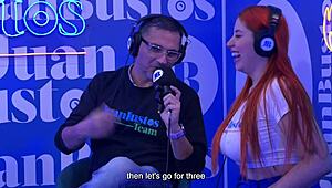 OMG, Andrea Pardo cums 5 times on a sex machine at Juan Bustos podcast! 😍