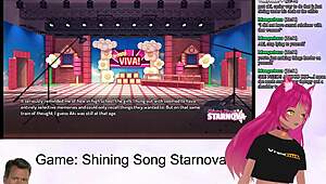 vtuber lewdneko plays shining song starnova aki route part 2 😘