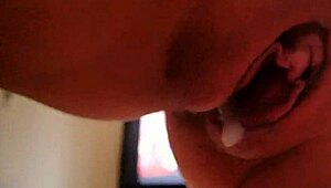 I shove his huge cock into my tight pussy for a fast 3-minute cum session POV.