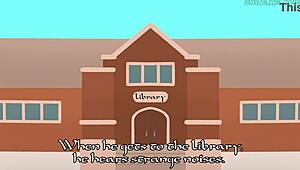 Library romance with tomni in anime hentai.