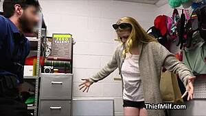 Big Titty Milf Moans While Fucking Mall Cops Dick