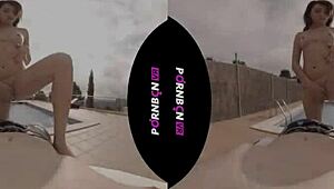 YOUNG NYMPHO NEIGHBOR WANTS TO FUCK OUTDOORS IN POV!