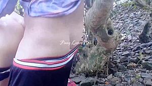 Public beach sex with a horny Pinay babe's tight pussy