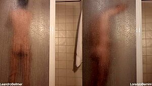 Friends SHOWERING Wildly After Intense GAY SEX Outdoors