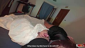 Sharing a bed with hot milf stepmom and fucking her pussy