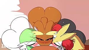 Lopunny in hot erotic anime porn video