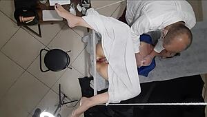 Patient Visits Gynecologist, Gets Horny, and He Finishes Inside