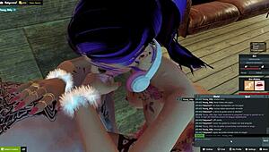 My boyfriend fucking kawaii anime girl's ass in 3DXChat while I'm away