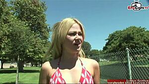 Skinny blonde teen 18+ picked up by huge BBC