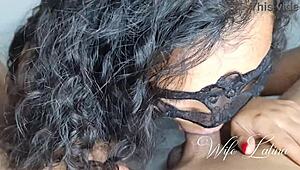 Sprutar i fitta hos latina fru