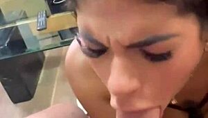 Wet Deepthroat by Horny Venezuelan During My Virtual Game