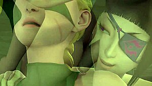 Man, the passion kicked in after hot 3D futa anal sex!