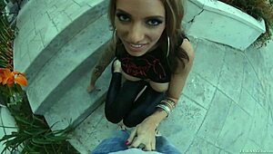 Juelz Ventura in spandex, POV blowjob and choking scenes in Hyperporn 4
