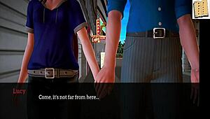 In my new family, the redhead teen explores in a 3D anime hentai