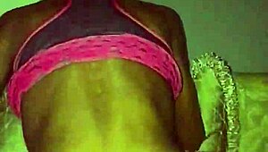 A beautiful black woman with small bosom has great sex with a big black cock